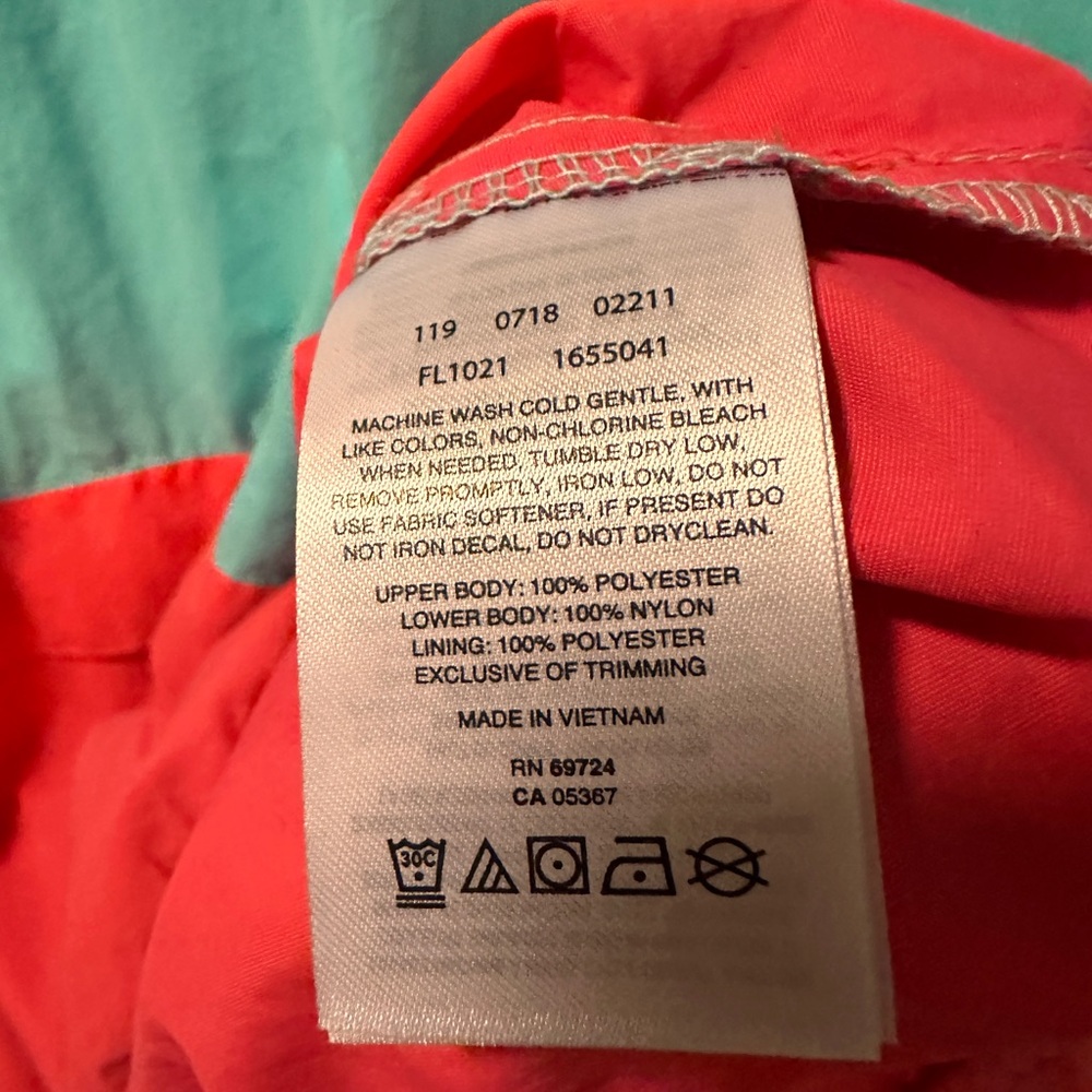 Columbia PFG Color Red Blue White XL Windbreaker Jacket - Picture 5 of 7